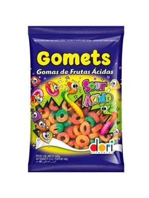 Gomets Anel Frutas Ácidas 600g Dori – Gomas Azedinhas Sortidas Sour