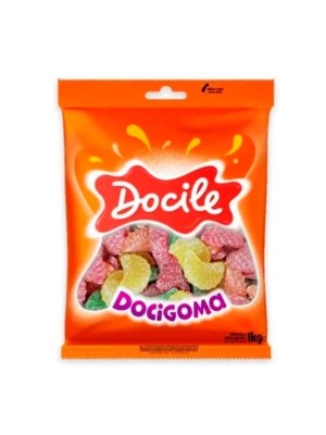 BALA DE GOMA DOCIGOMA GOMOS SORTIDO 1KG UN. DOCILE