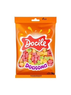 BALA DE GOMA DOCIGOMA SINO SORTIDO 1KG UN. DOCILE