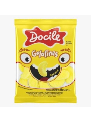 BALA GELATINES MINI BANANAS 15G UN. DOCILE