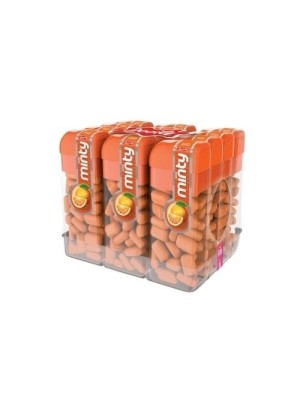 Pastilha Mini Minty Sabor Laranja Pacote com 12 Unidades 168g Docile – Pastilhas Frutadas Cítricas e Refrescantes