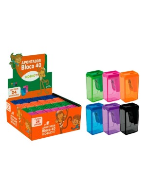 APONTADOR BLOCO 4CM/DEPOSITO CX/24PCS UN.