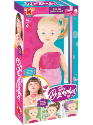BONECA BEIJOKINHAS LOIRA TOP 17X8X26CM UN. MISTER BRINQUE