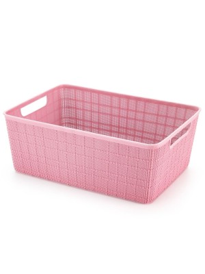 HOME ORGANIZER 10,5LTS ROSA 36X26X13,5CM UN.