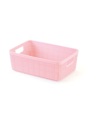 CESTO ORG RATTAN ROSA 1,6LTS 20X14X7CM UN.