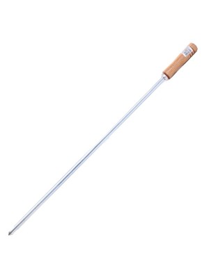 Espeto Simples 85cm Zincado Resistente Leve e Durável para Churrasco Doméstico e Profissional