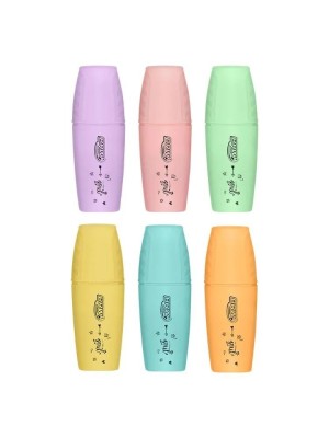 MARCA TEXTO COR PASTEL SORTIDO MINI UN.