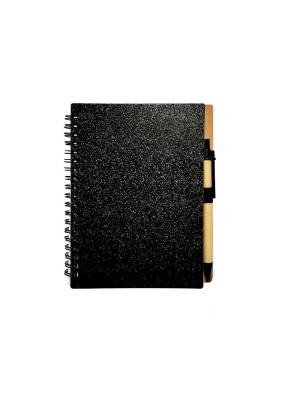 BLOCO DE ANOTACOES ESPIRAL C/ CANETA 140 FOLHAS 18X14CM UN.