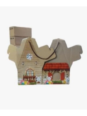 CESTA CHALEZINHO PÁSCOA PCT C/25UN. 20X17X32CM PRODAC