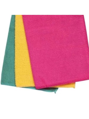 PANO DE LIMPEZA JG C/3PCS 100% POLIESTER UN. MULTIART