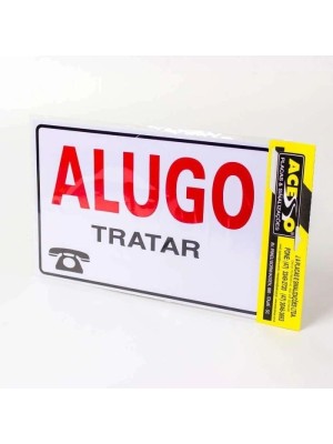 PLACA ALUGO 20X30CM UN.