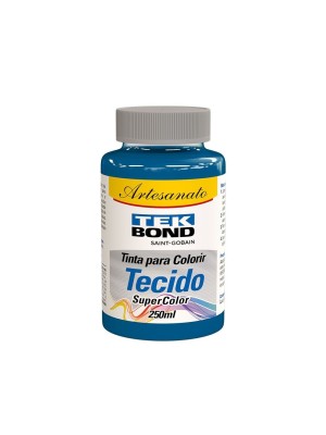 TINTA PARA TECIDO AZUL CIANO 37 ML UN.