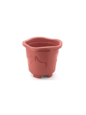 Vaso de Planta Redondo Telha Nº2 Médio 4,7L Plástico Resistente
