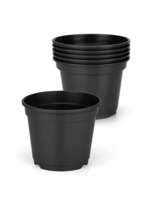 Vaso de Plantio P17 Preto Plástico Resistente para Jardins, Hortas e Paisagismo