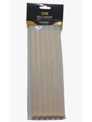 COLA BASTAO REFIL 1,1CM X 20CM P/ PISTOLA DE COLA QUENTE UN.