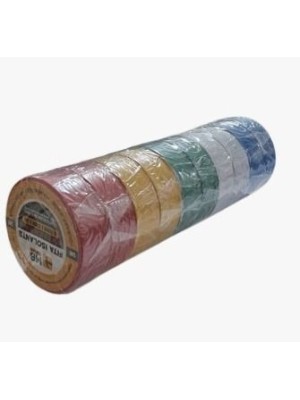 FITA ISOLANTE COLORIDA PCT C/10PCS 5 METROS UN.