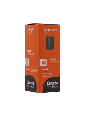 CANETA ESF.MY TECH 0.7MM CX C/25 VERM. UN.
