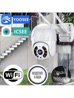 CAMERA EXTERNA IP A PROVA D'AGUA COM INFRE WIFI HD SENSOR DE MOVIMENTO