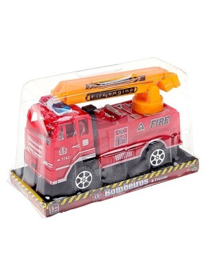 CAMINHAO BOMBEIRO FRICCAO 17CM UN.