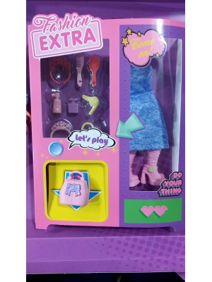 Boneca Com Roupas E Acessórios , Cabelo Loiro Tema De Festa , Incluindo Vestidos