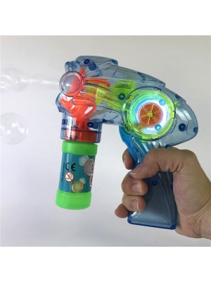 Lança Bolhas De Sabão Pistola Lançador De Bolinhas Peixe Transparente Rosa e Azul