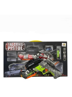 Pistola,Bolinhas Orbeez, Automatica Diversas Estampas, Falcon, Recarregavel, Automatica Com Oculos