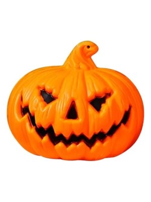 Enfeite Abóbora com LED Terror 12x10cm – Decoração Halloween Iluminada para Casas, Festas e Ambientes Temáticos