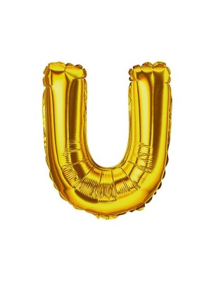 BALAO METALIZADO LETRA U 40CM RIO TIJUCAS