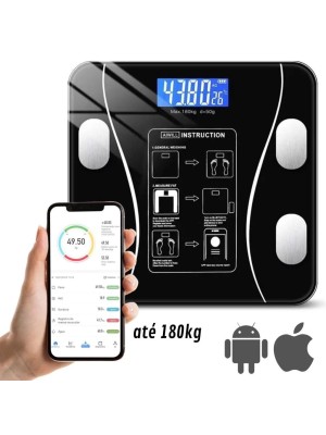 Balança Corporal Bioimpedância Profissional Bluetooth Digital