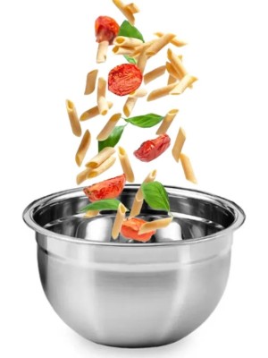 Tigela Bowl Profissional Multiuso Em Inox 28cm Fundo Grande