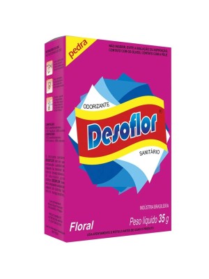 Pedra Odorizante Sanitaria Desoflor Floral 35G