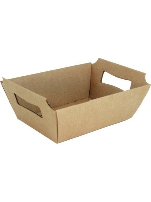 Cesta Bandeja de Papel Cartão Kraft 23X16X8CM