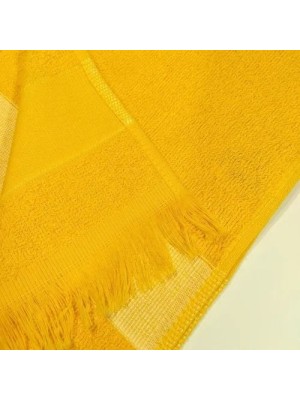 Toalha Social Slim Lisa 23x36cm 22g Amarelo Secagem Rápida e Toque Suave para Mãos