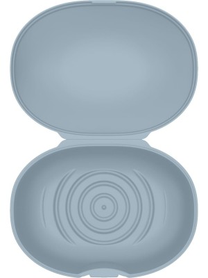 Porta Sabonete De Barra Saboneteira Plástica Atoxica Soft Azul Glacial