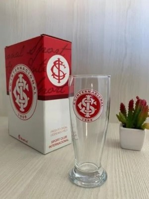 Copo Cerveja Chopp Munich Presente Futebol Times 200ml Cor Inter