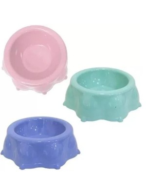 Comedouro P/Caes Plastico Formato Pata Pequeno