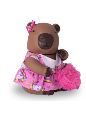 Bonecos Capivara todo em Vinil Macio Diver com Roupinha