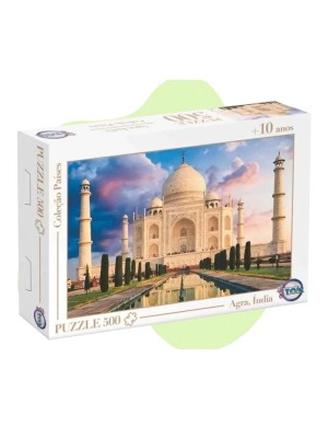 Quebra Cabeças Puzzle 500 Peças India Agra Taj Mahal