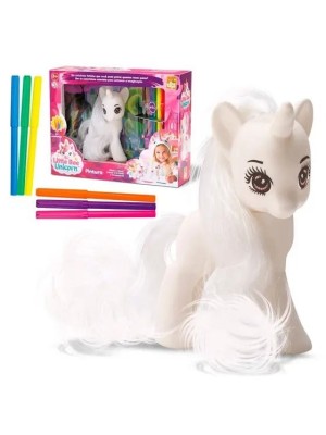 Little Bee Unicórnio Pintura Bee Toys com Canetinhas Laváveis