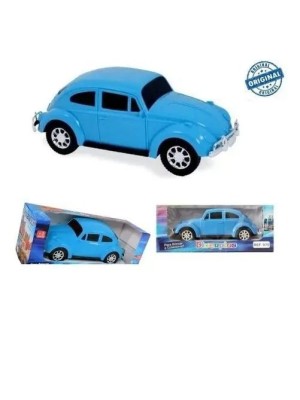 Carrinho Fusca na Caixa Diverplas – Brinquedo Infantil Clássico em Plástico Resistente, Colorido e Seguro para Crianças