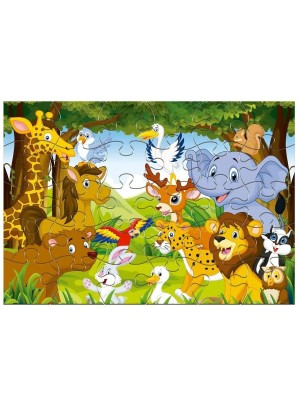 Quebra-Cabeça Floresta 30 Peças Madeira – Pais & Filhos