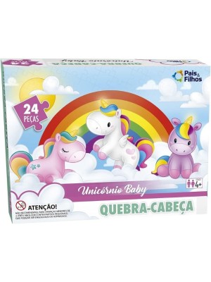 Quebra-Cabeça Unicórnio Baby 24 Peças Educativo – Pais & Filhos