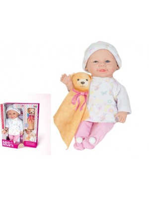 Boneca Collection Baby Reborn Urso Naninha 37cm Boneca Realista Soft Brinquedo Infantil Educativo