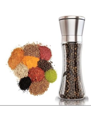 Moedor Manual de Pimenta e Temperos – Compacto em Plástico e Metal