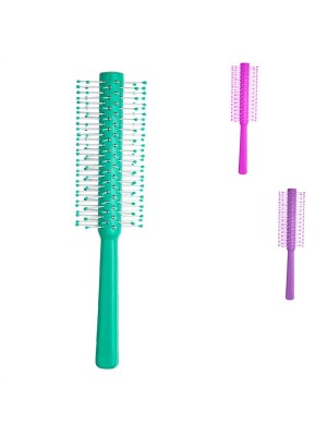 ESCOVA DE CABELO REDONDA PLASTICA 20CM UN.