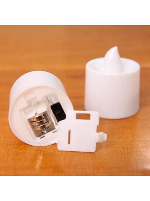 Vela de LED 2,5cm Decorativa Segura e Reutilizável para Casamentos, Festas e Decoração Natalina