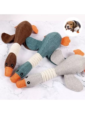 Brinquedo para Pet Fluffie Ganso em Poliéster Resistente e Macio