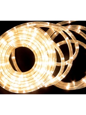 Mangueira LED 180 Leds 10M 220V Branco Quente Pisca-Pisca com 8 Funções de Iluminação Flexível para Decoração Natal Festas Varandas Jardins