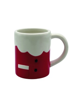 Caneca Papai Noel Lebas 330ml em Cerâmica Natalina Decorativa – Caneca de Natal com Estampa Exclusiva, Ideal para Presente, Café e Chocolate Quente