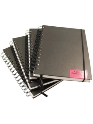 Agenda Permanente 15x21cm Wire-O Compacta com Capa Dura Design Moderno e Espaço para Anotações e Metas